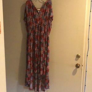 Long floral maxi dress